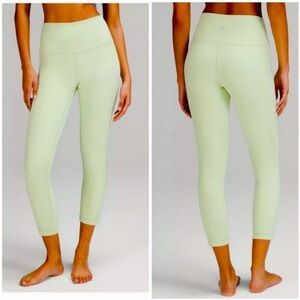 Lululemon Wunder Under High-Rise Tight 25" Leggings in Creamy Mint Size 12